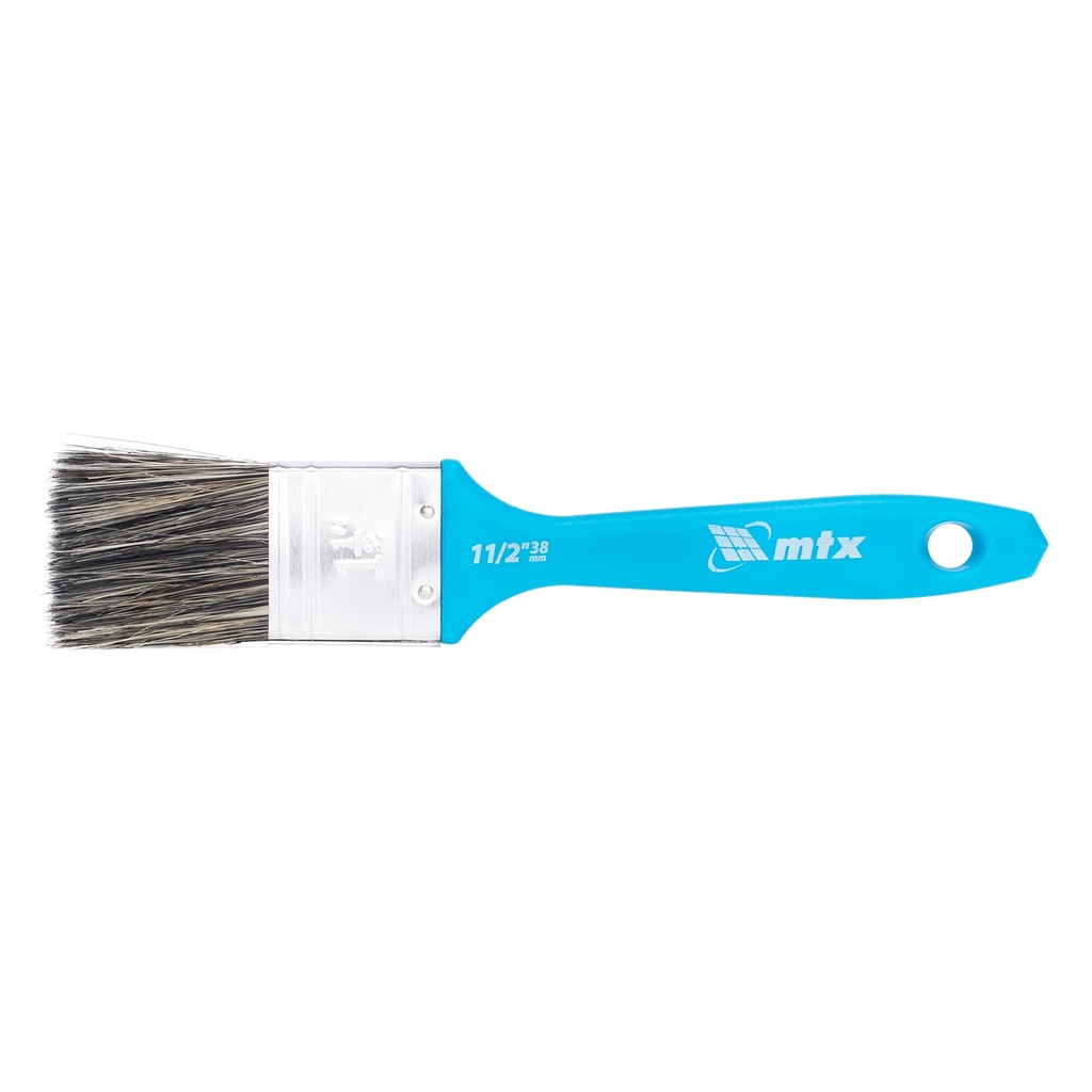 TRINCHA/PINCEL 1 1/2,PARA TINTAS LATEX E ACRILICAS, CERDAS MISTAS, CABO DE PLASTICO, 1PC // MTX