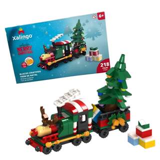 Brinquedo Infantil Blocos Criativos Natal 218 Peças Xalingo - 15976 em Oferta na Shopee