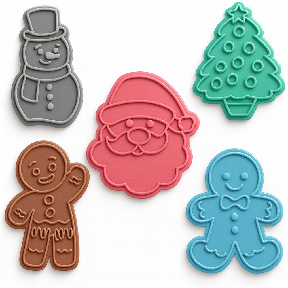 Ejetor Modelador Para Doces NATAL PAPAI NOEL FELIZ NATAL DIVERSOS Brigadeiros Docinhos Massa Biscuit Biscoito