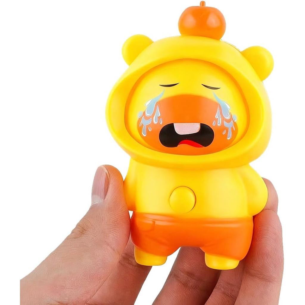 Capivara Fidget Chaveiro Press Spin Face Change Schoolbag Charm Cute Animal Stress Relief Anti Ansiedade Brinquedo Senso