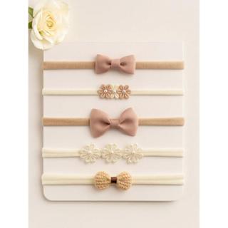 Kit de Boas-Vindas Laços Na Meia De Seda 5 Unidades Tiaras de Maternidade Bebê em Oferta na Shopee