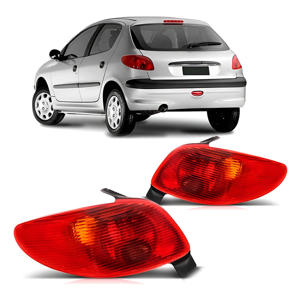Par Lanterna Traseira Peugeot 206 2005 Até 2010 em Oferta na Shopee