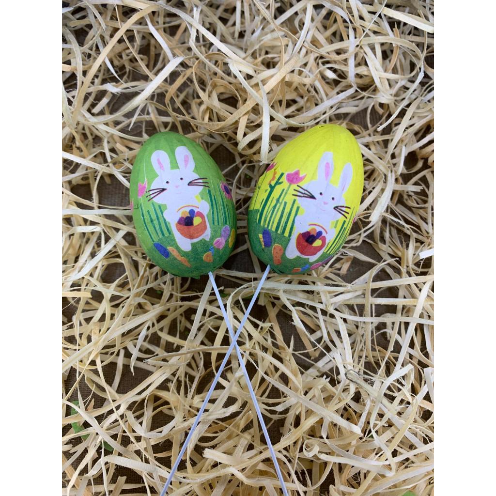 Enfeite de Páscoa c/ 2 Ovinhos