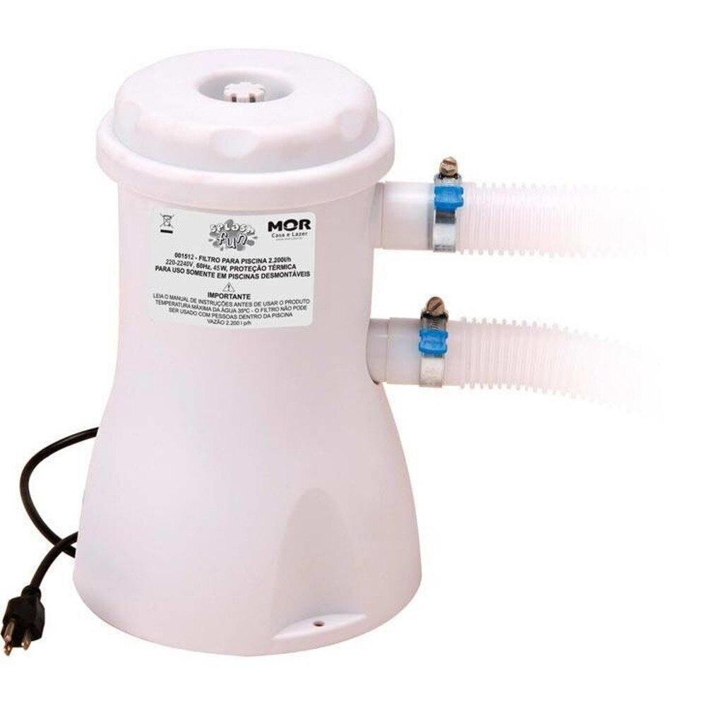 Filtro para Piscina Mor Vazão 2200 Litros - 001512 em Oferta na Shopee