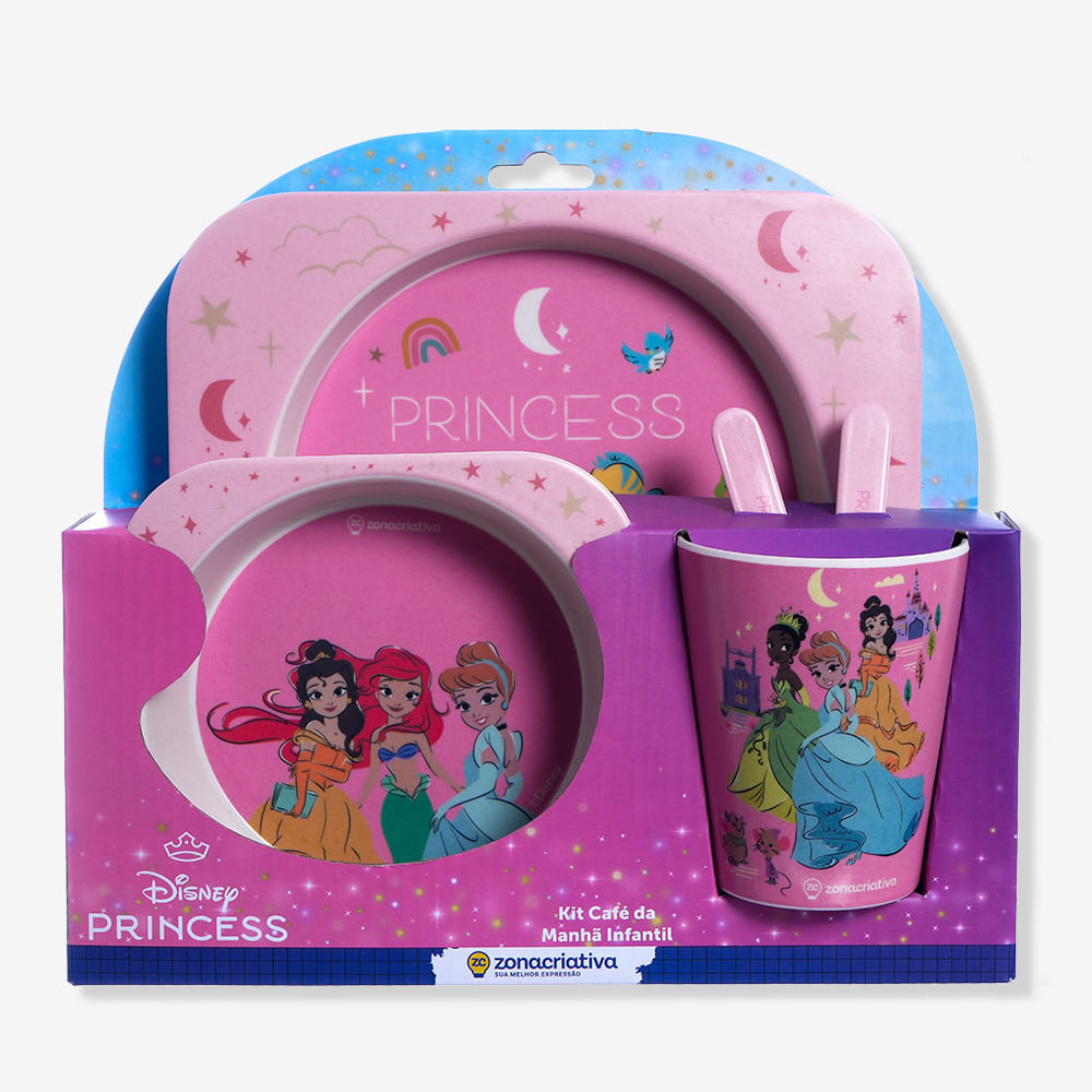 Kit Alimentação Infantil Princesas - Disney em Oferta na Shopee