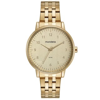 Kit Relógio Mondaine Dourado com Colar e Brincos 32596LPMKDE1K1 em Oferta na Shopee