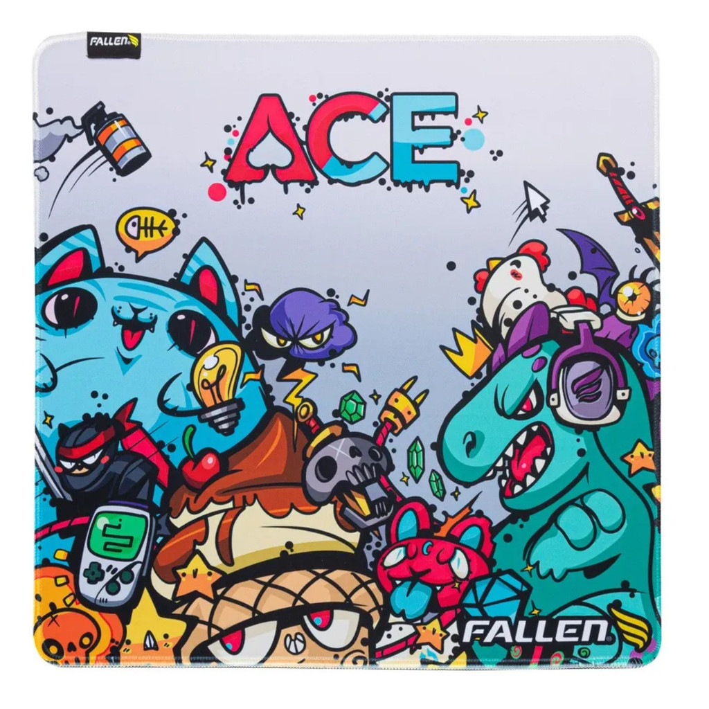 MOUSEPAD GAMER FALLEN ACE GRANDE 45X45 SPEED++