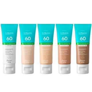 Protetor Solar Facial Antioleosidade FPS 60 com Base Efeito Matte Sunless 40g em Oferta na Shopee