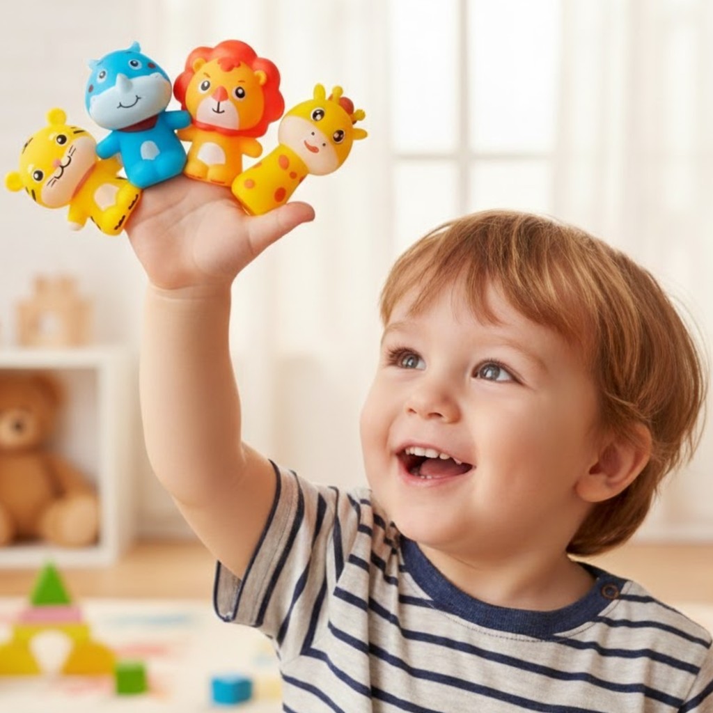Fantoche Dedoche Bichinhos Brinquedo Animais Floresta Macio