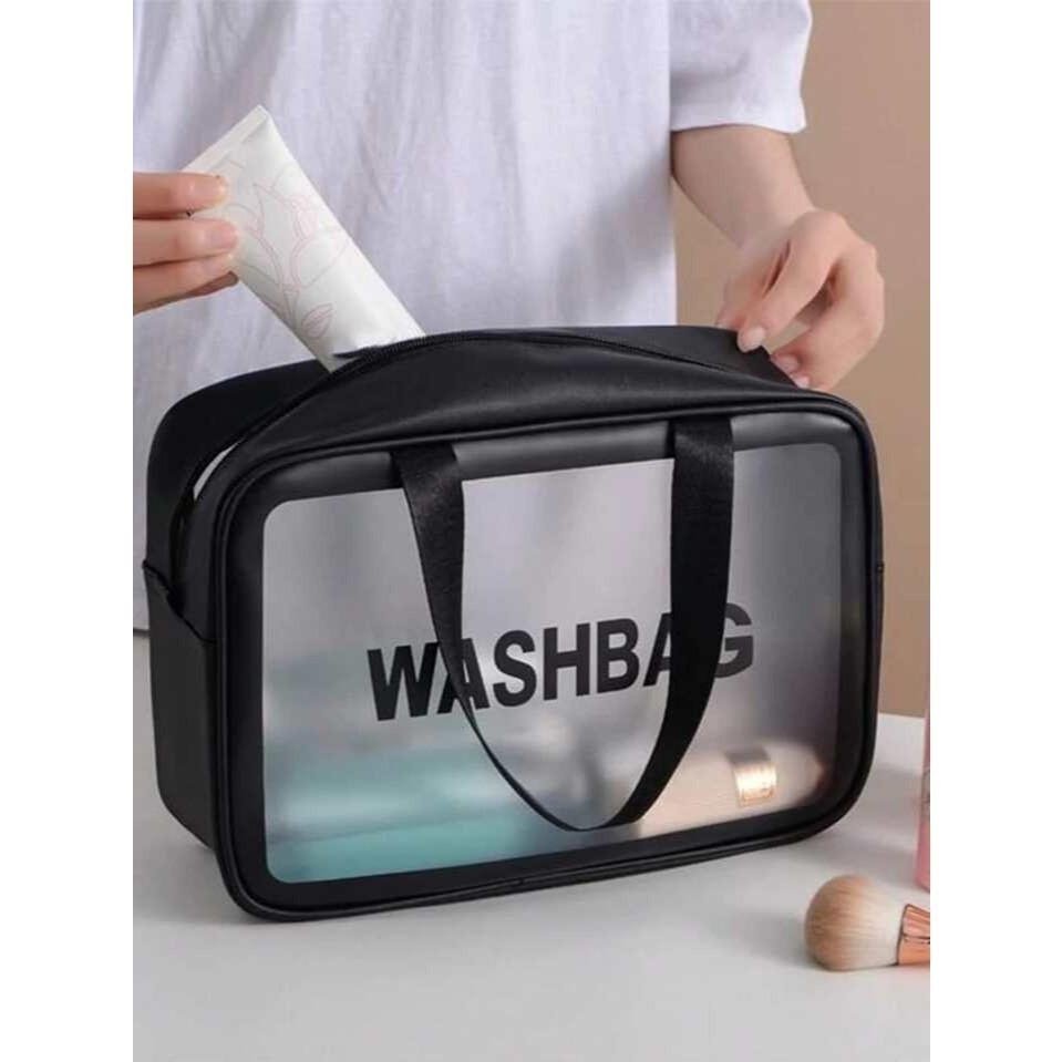 Necessaire Feminina Viagem Bolsa Estojo Maquiagem Higiene Creme Toalha Perfume Produto Mala Leva