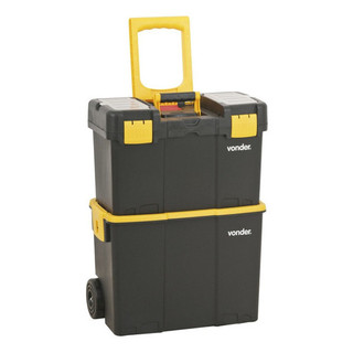 Caixa Plástica para Ferramentas Capacidade 15Kg com Rodas e Tampa CRV0300 Vonder em Oferta na Shopee