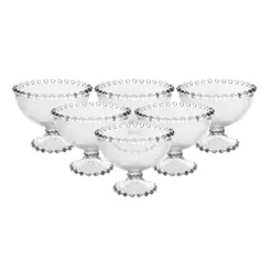 Conjunto 6 Taças de Sobremesa de Cristal Ecológico Pearl Wolff