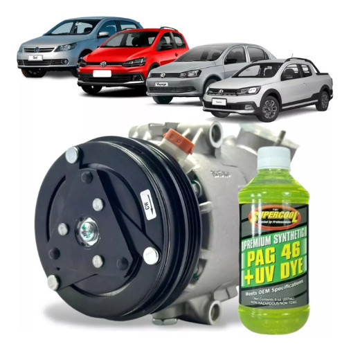 Compressor Ar Gol 1.0/1.6 G5 G6 2008 A 2015 Delphi + Óleo NV em Oferta na Shopee