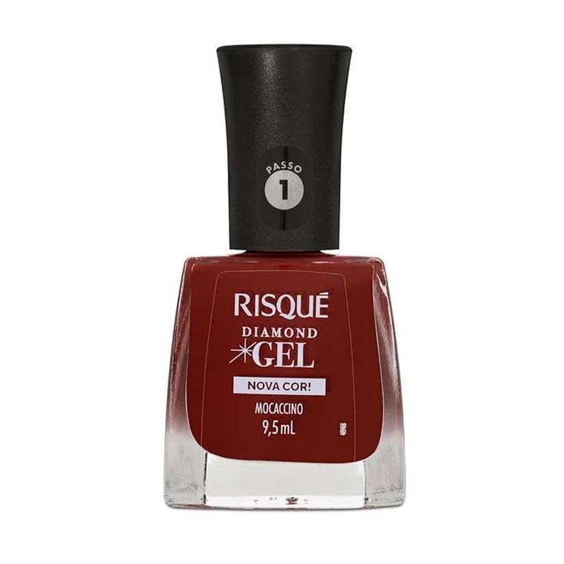 Esmalte Risqué Diamond Gel Nova Cor! Mocaccino 9,5ml em Oferta na Shopee