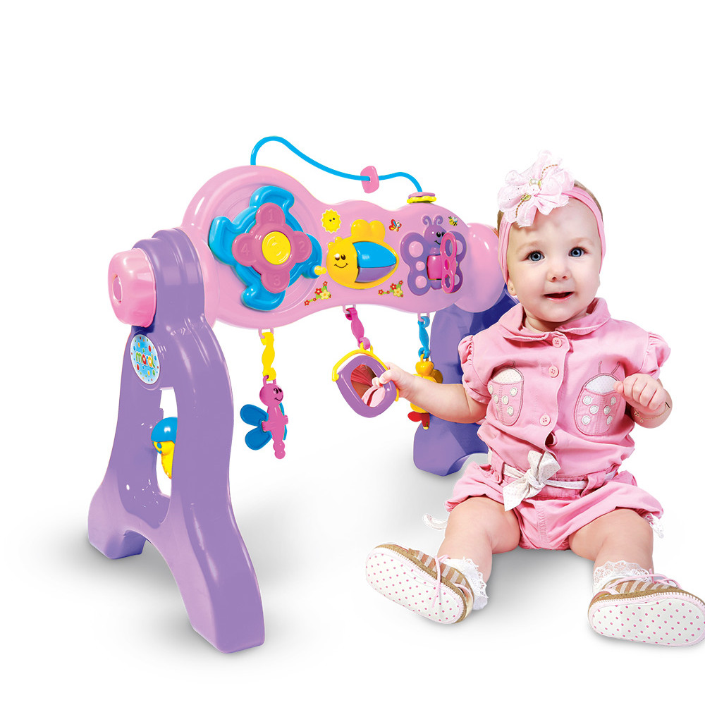 Brinquedo Infantil Centro Atividades Play Gym Maral Rosa em Oferta na Shopee
