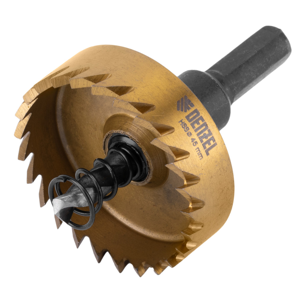 SERRA COPO, PARA METAL, REVESTIMENTO DE NITRETO DE TITANIO, 45MM, 1PC // DENZEL em Oferta na Shopee