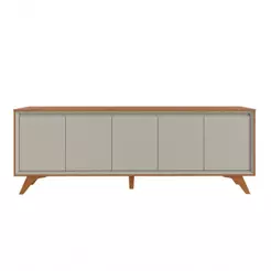 Buffet Premium 5 Portas Mavaular Naturalle-off White