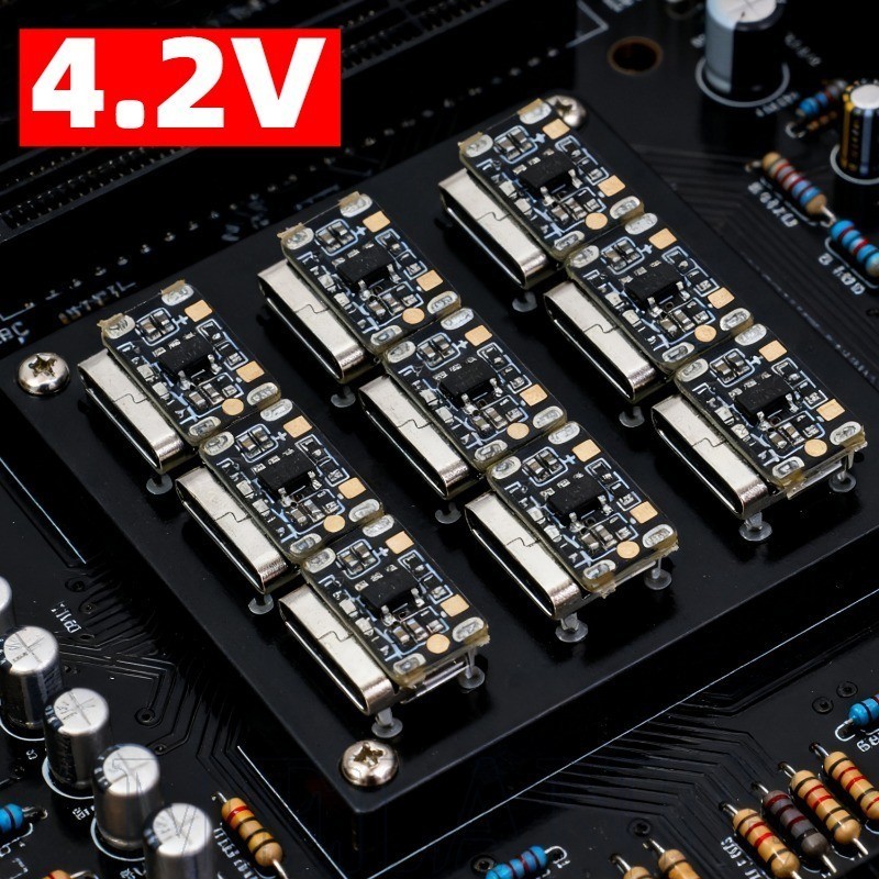 Mini Placa De Carregamento De Bateria De Íon-Lítio 4.2V-Componente Eletrônico-Tensão Constante , Regulação Térmica-Conve