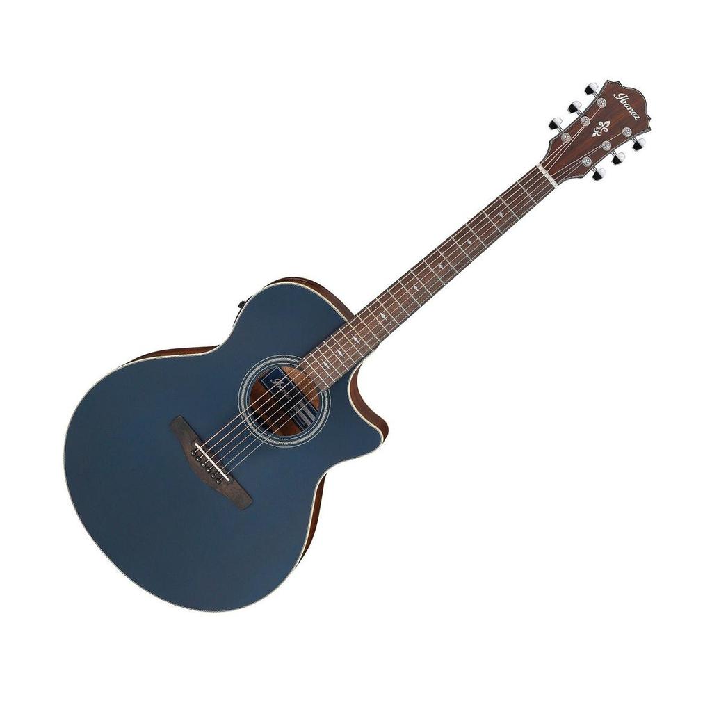 VIOLAO ACO ELETROACUSTICO IBANEZ AE AE100 - DARK TIDE BLUE FLAT
