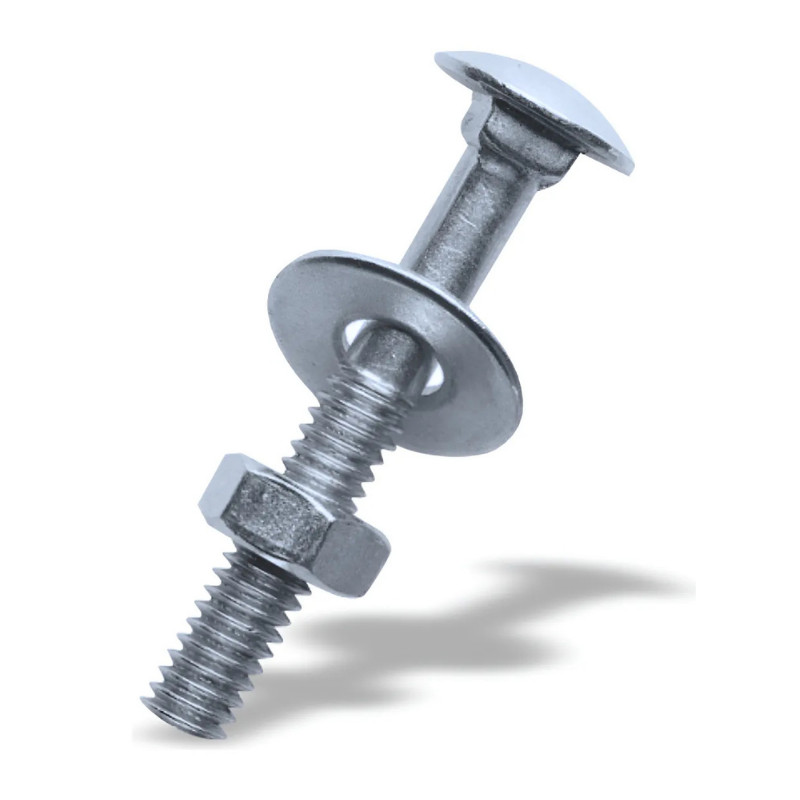 Parafuso Frances 3/16 X 1.1/2 C/porca E Arruela - 100 Peças em Oferta na Shopee