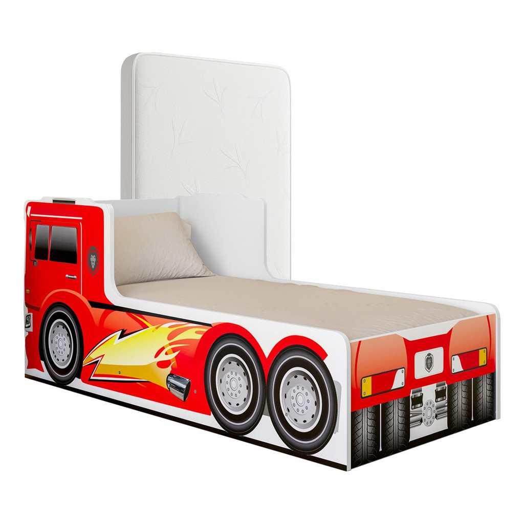 Cama Carro Infantil Berço Montessoriana Com Colchão Proteção