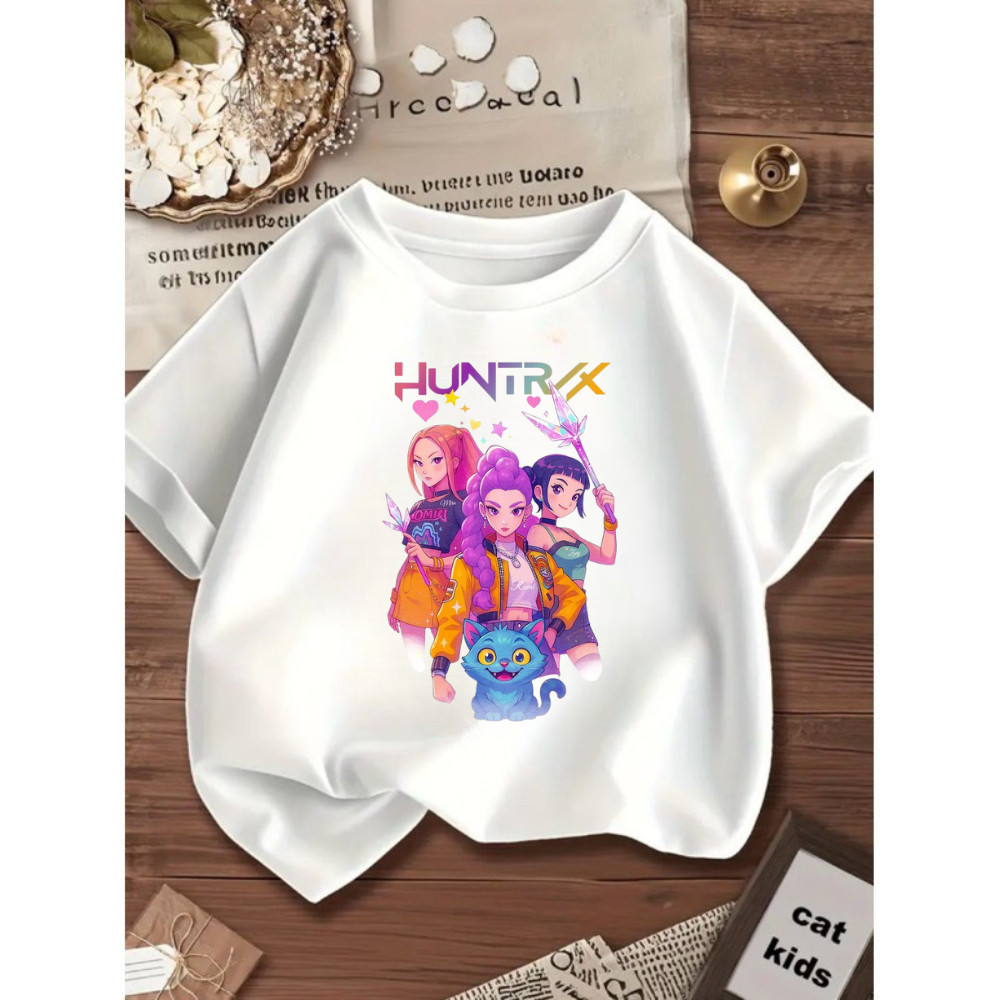 Blusinha Camiseta Infantil Juvenil Guerreiras do Kpop 100% Algodão em Oferta na Shopee