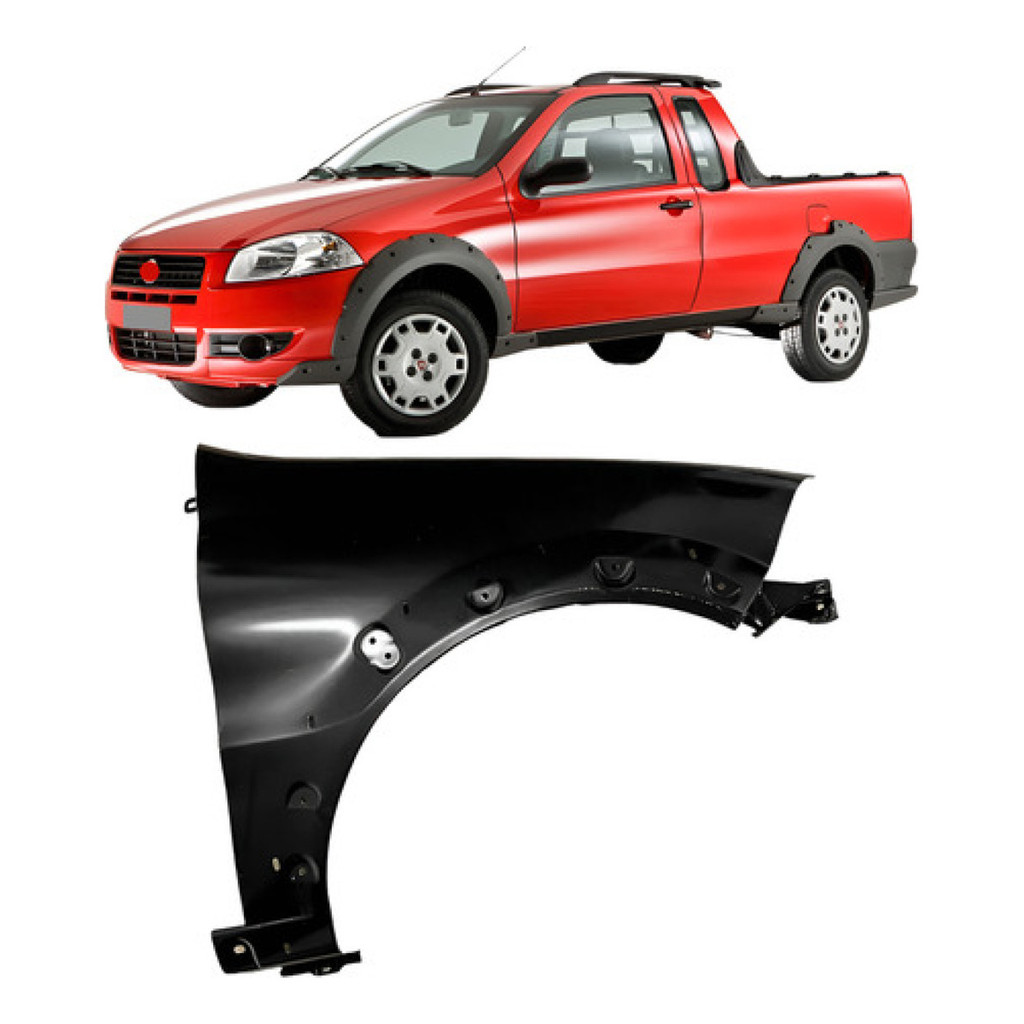 Paralama Para Fiat Strada Working 2009 A 2014 em Oferta na Shopee