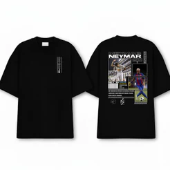 Camiseta Básica Jogador Neymar Jr Camisa 100% Algodão Unissex Streetwear Lançamento - Envio Rápido