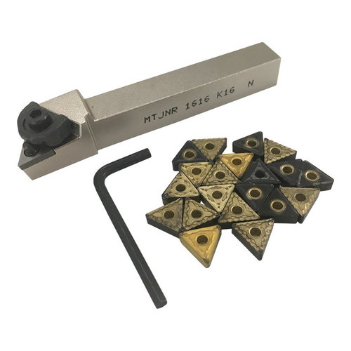 Ferramenta Para Torno Mtjnr 1616 K16 E 20 Pastilhas Tnmg16