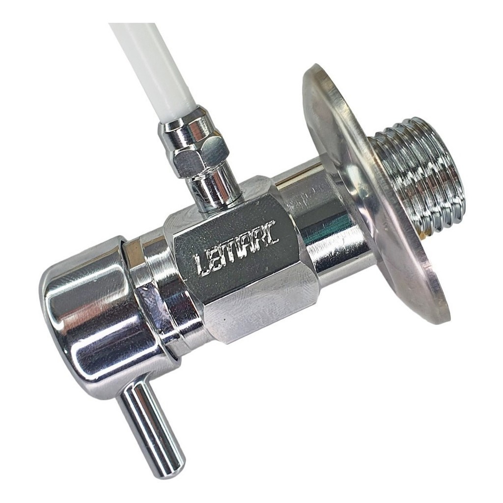 Adaptador P/ Filtro Purificador Água Em Metal + Canopla Inox