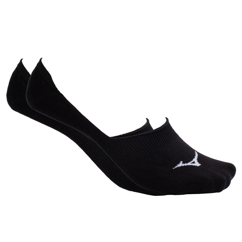 Meia Unissex Mizuno Basic I Kit Invisível Preto/branco