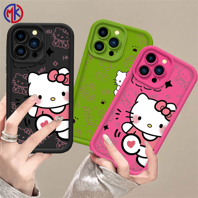 Capa Para Samsung A17 A07 A56 A36 A55 A54 A16 A15 A14 A05S A51 A52 A34 A35 A32 A13 SoftCase Olá Kitty MKcase