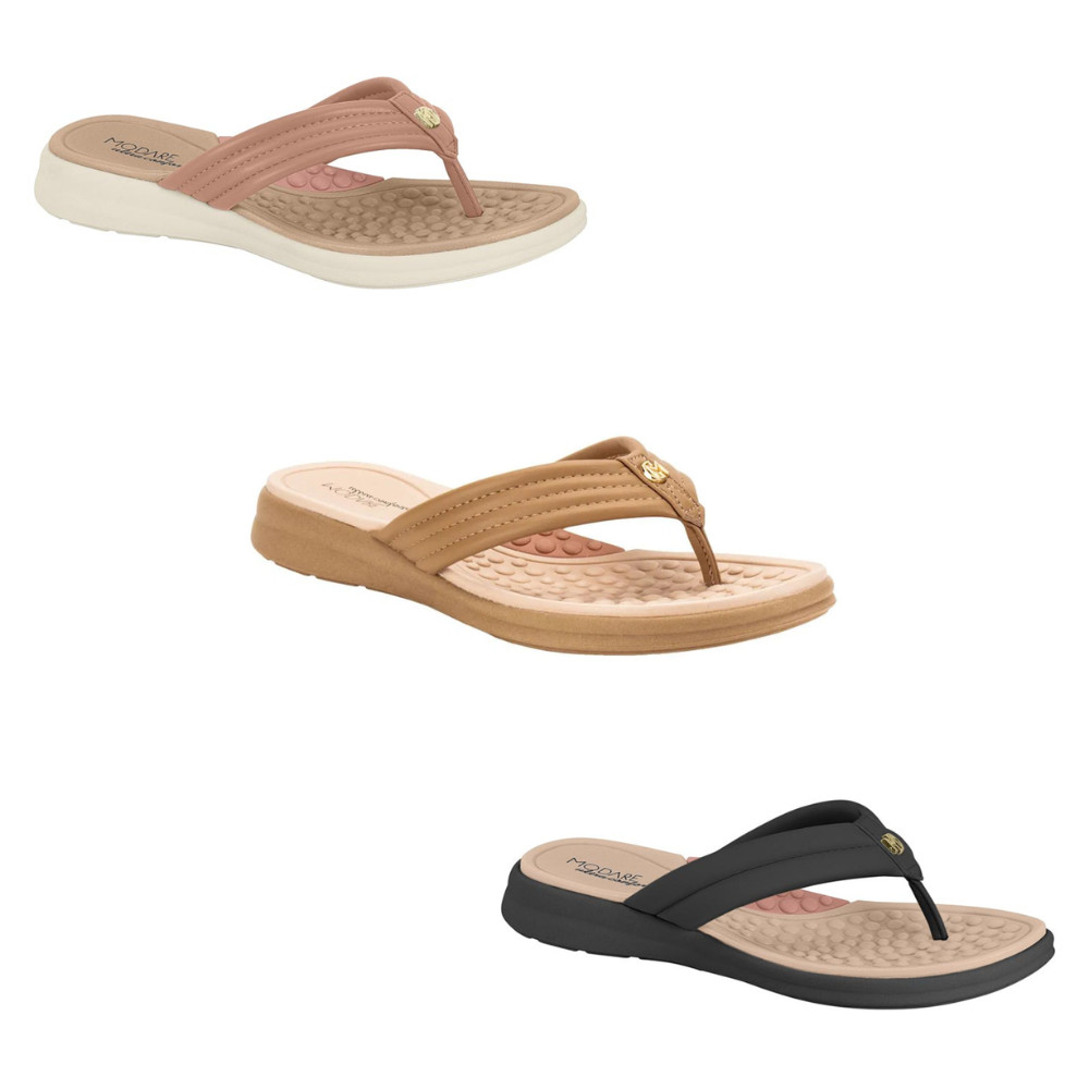 Chinelo Ortopedico Modare Feminino Rasteira Massageador em Oferta na Shopee