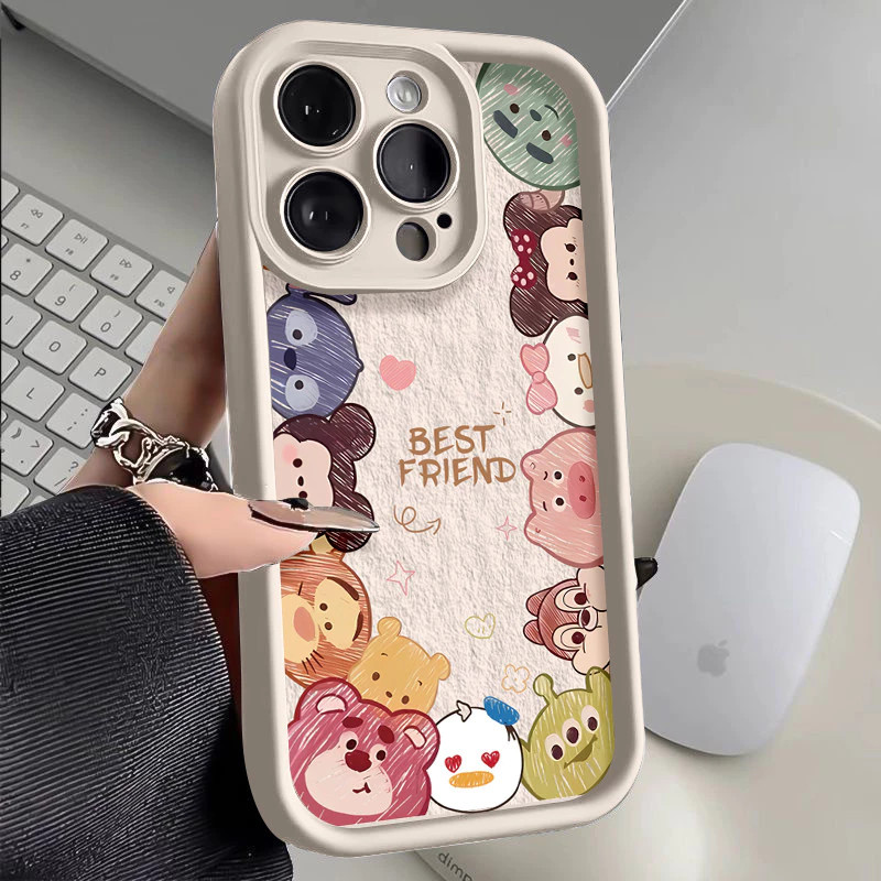 Capinha Capa Para Samsung A04 A05 A10 A12 A14 A15 A32 A35 A55 A72 Animais fofos fofa De Silicone Anti-impacto em Oferta na Shopee