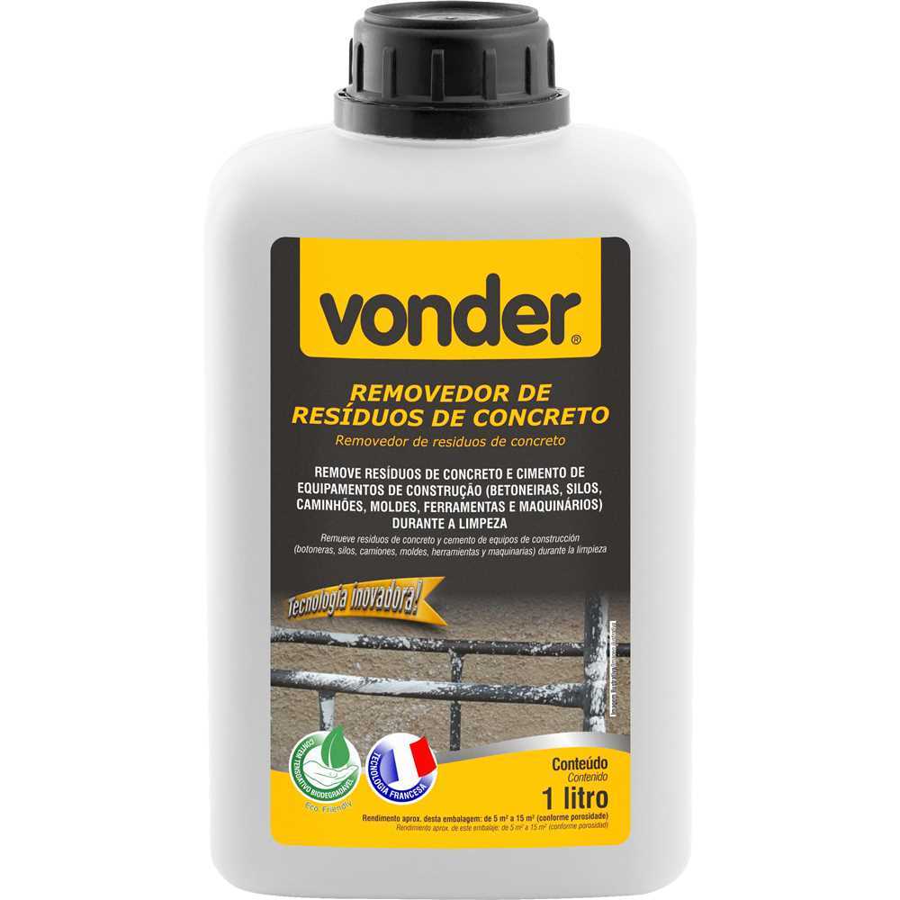 Removedor Resíduos De Concreto 1Litro Vonder em Oferta na Shopee