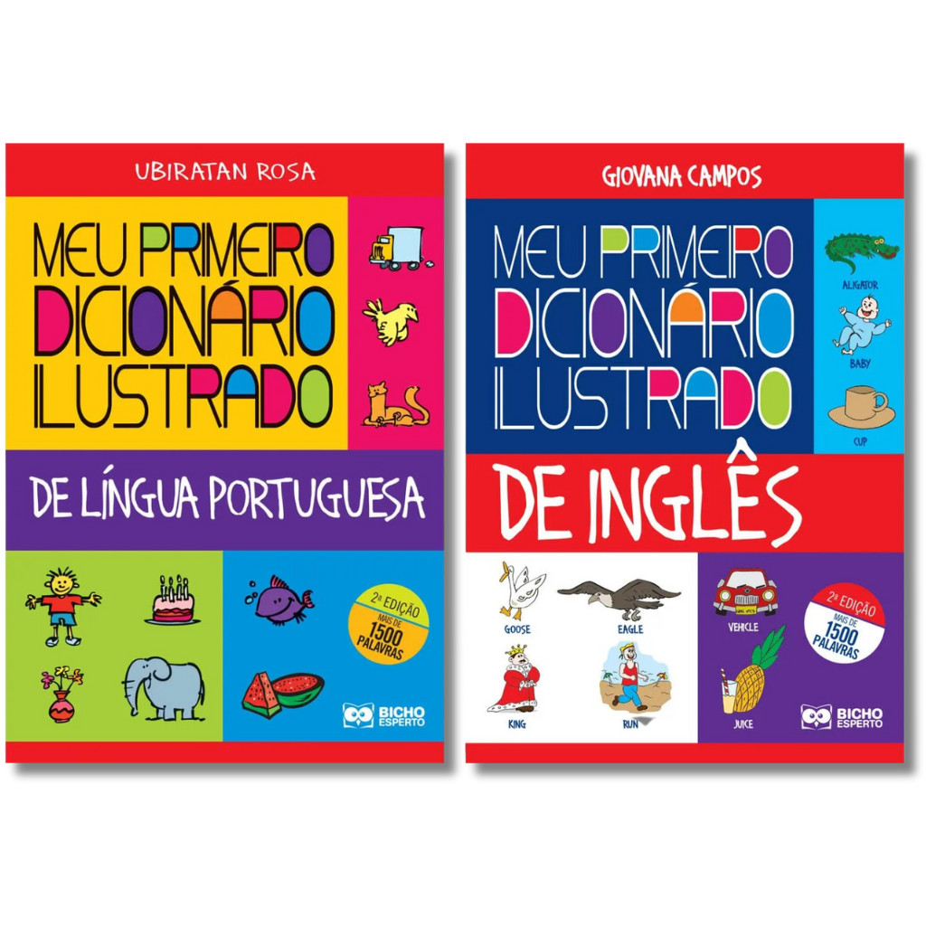 Meu Primeiro Dicionário Ilustrado Português + Inglês - Editora Rideel em Oferta na Shopee
