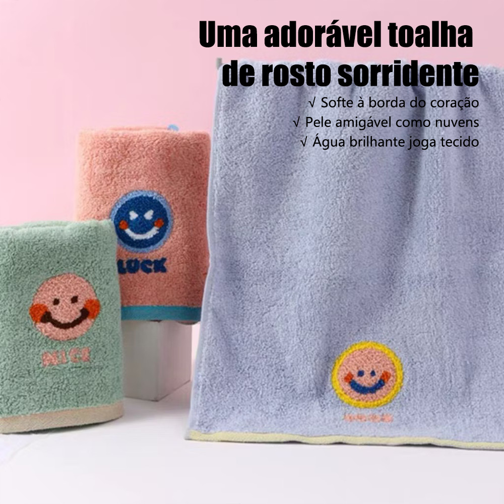 Toalhas de Rosto Macias de Alta Qualidade Absorventes e com Secagem Rápida para Uso em Mãos e Rosto Diário Confortável em Oferta na Shopee