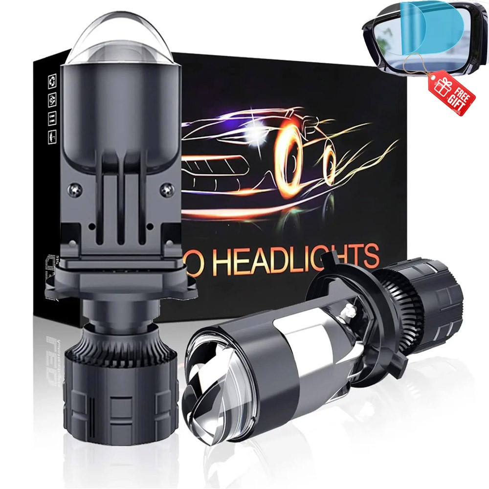 Lente Projetora Bi LED H4 30000LM 120W Lâmpadas de Teto para Carro Hi/Lo Canbus Farol Automático LHD 12V 24V MJEL