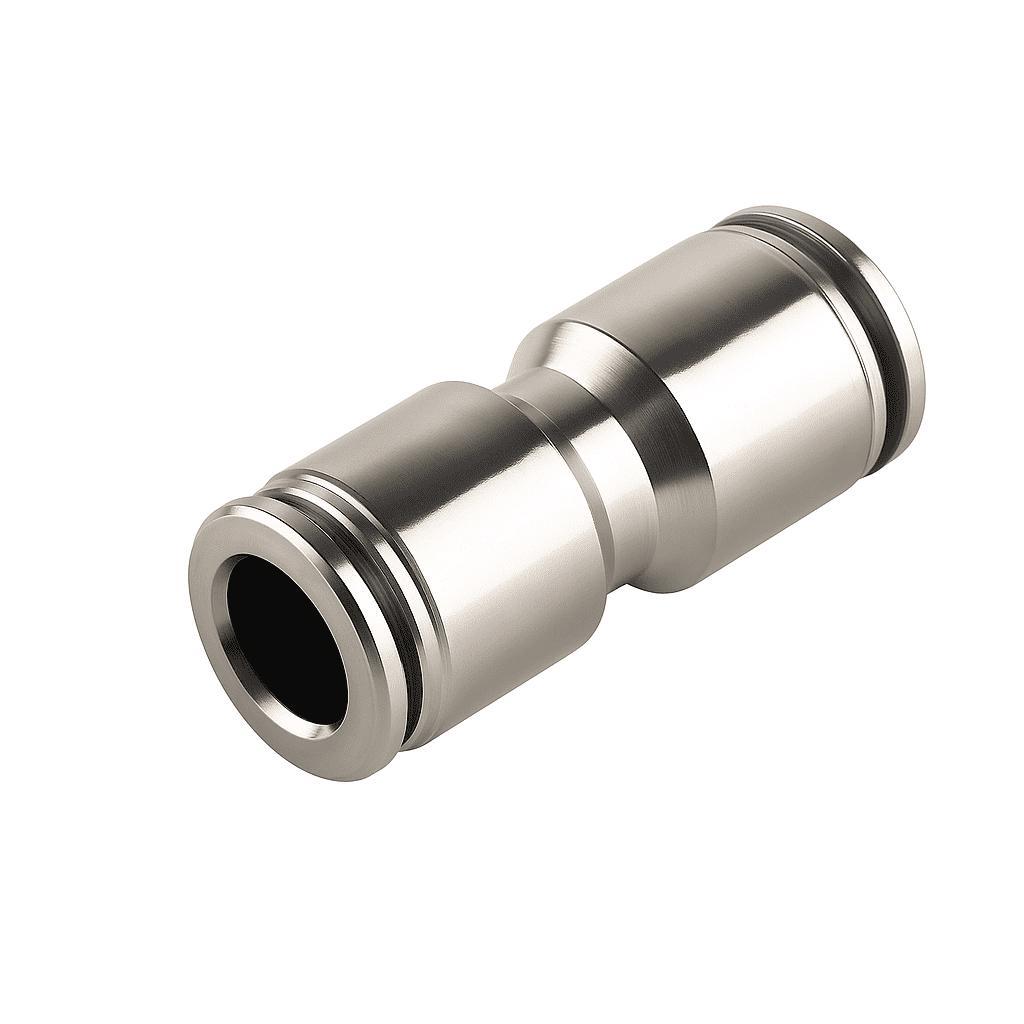 2 CONECTOR UNIÃO ENGATE RAPIDO METAL 6MM X 6MM FEMEA