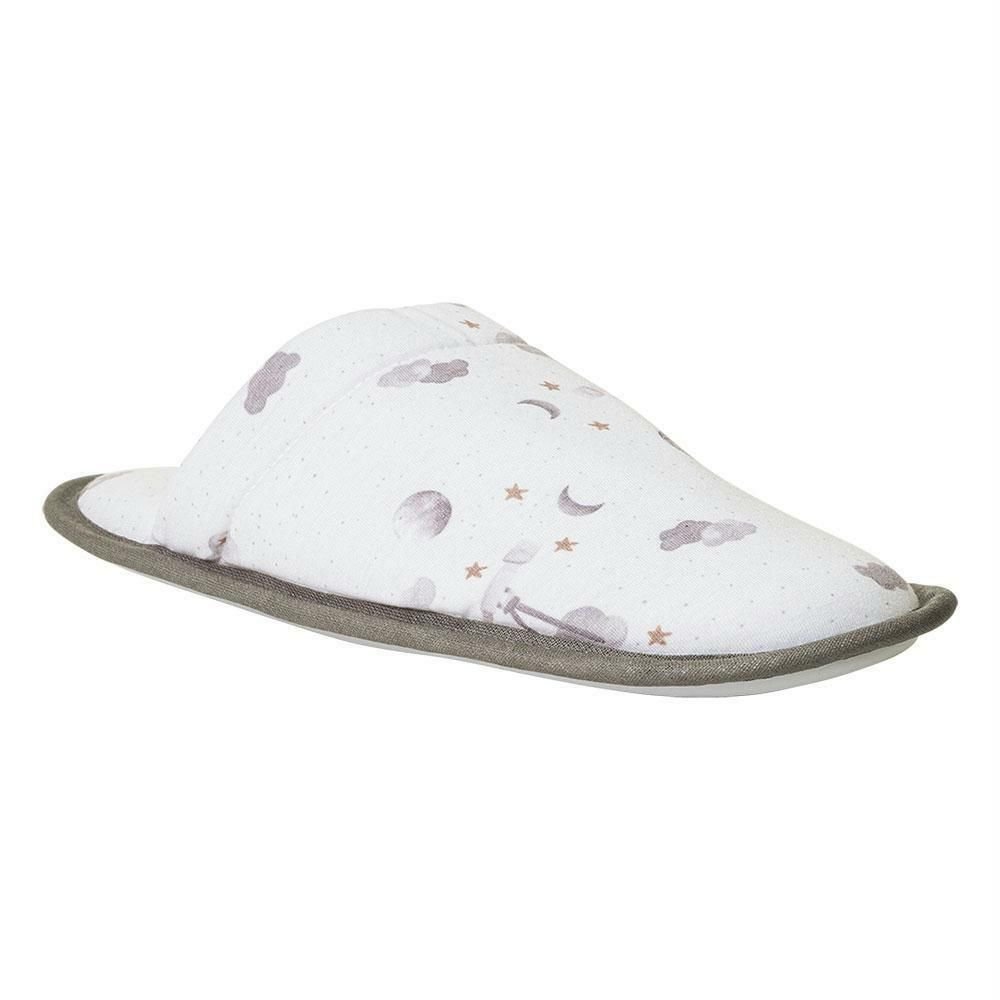 Chinelo Pantufa Com Solado Antiderrapante Branco - Tamanho 40
