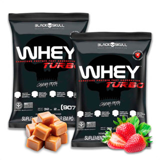 Kit 2x Whey Turbo Black Skull Refil - 907g - Variados em Oferta na Shopee
