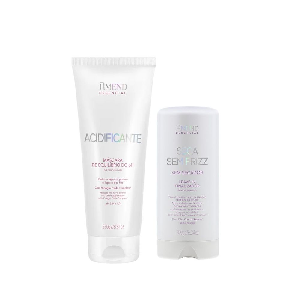 Kit Acidificante Equilibrio Do pH + Seca sem Frizz - Amend