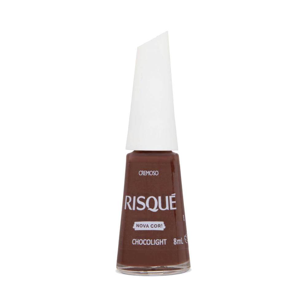 Esmalte Risqué Cremoso Nova Cor Chocolight em Oferta na Shopee