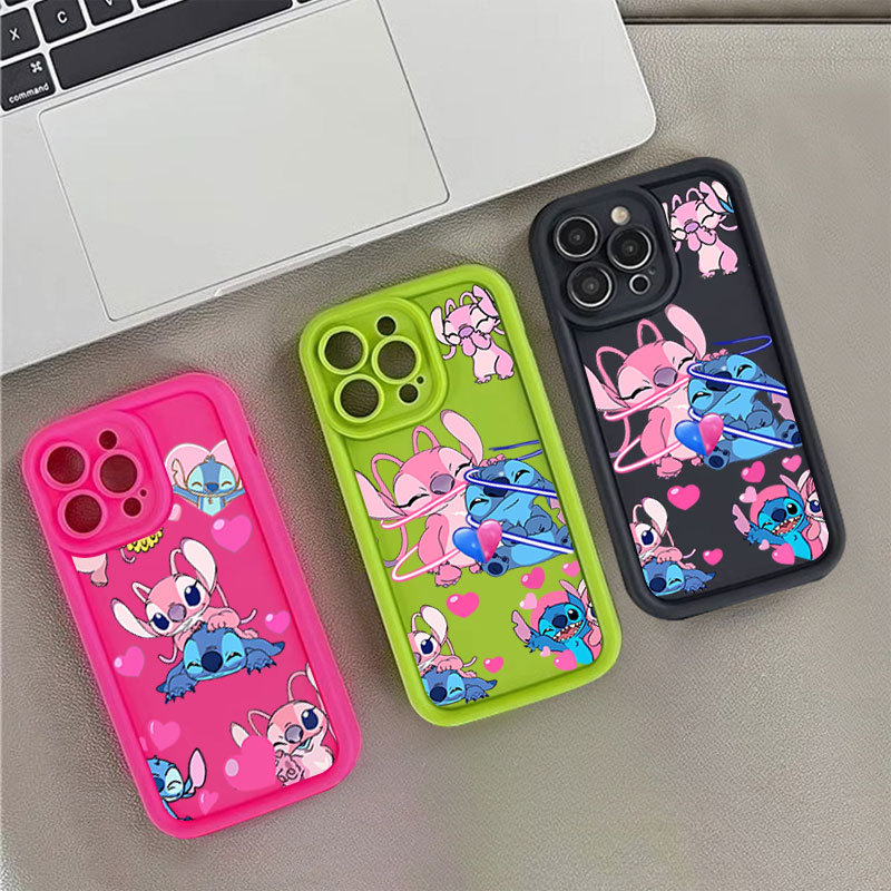 Capa Para Samsung A17 A07 A56 A36 A55 A54 A16 A15 A14 A05S A51 A52 A34 A35 A32 A13 Casal Ponto Silicone À Prova De Choqu