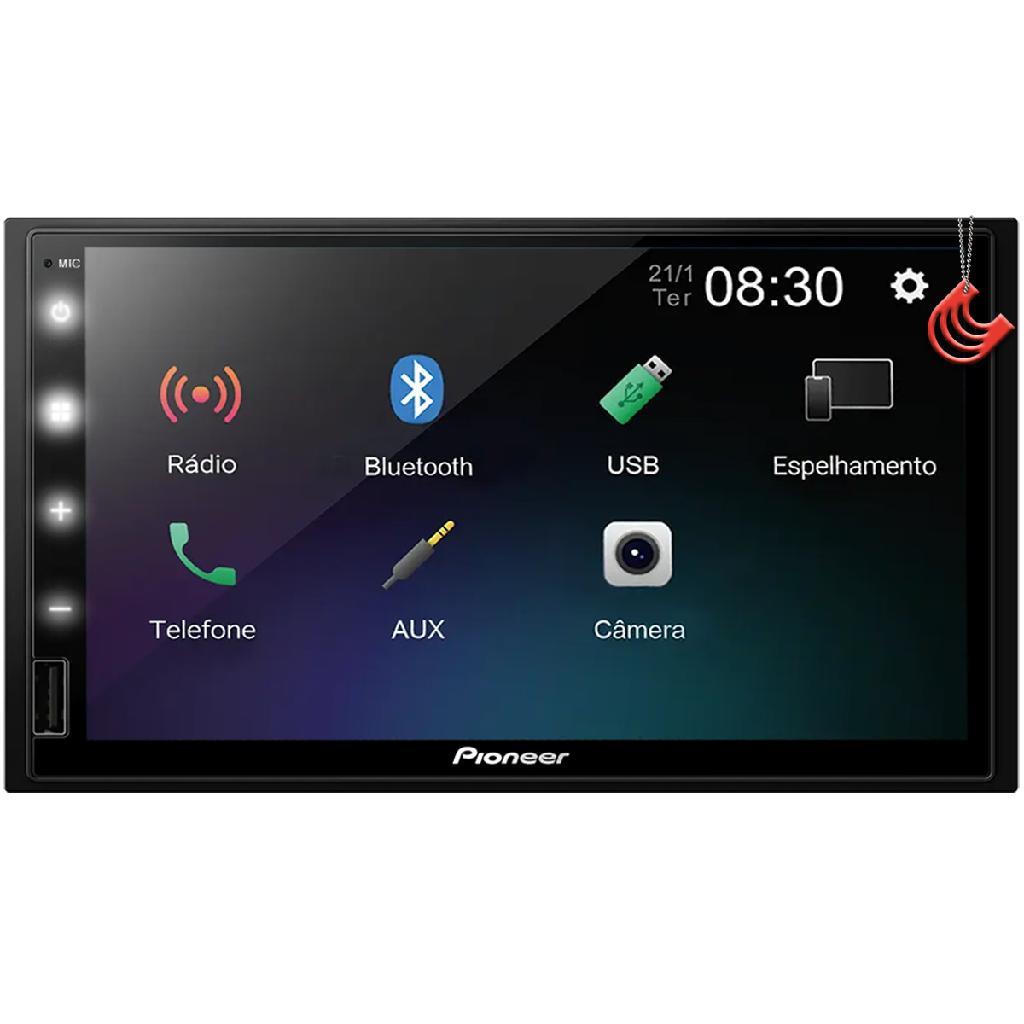 Multimidia Pioneer Dmh-145br Tela 7 Polegadas Central Mp5 2din Espelhamento USB Bluetooth Videos em Oferta na Shopee