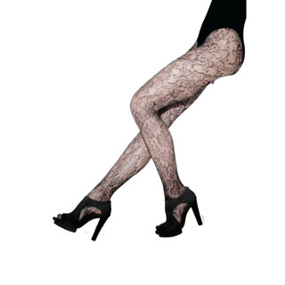 Meia Calça Rendada Loba 5184-001 em Oferta na Shopee