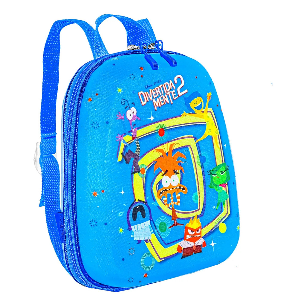 Mochila de Mão Lancheira Escolar Roleta Divertidamente EVA Maxtoy