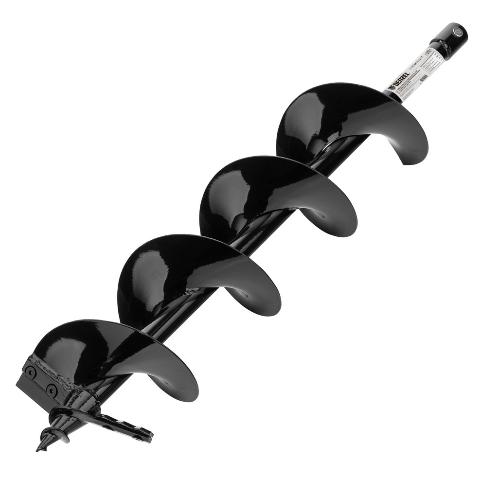 BROCA ESPIRAL PARA PERFURADOR DE SOLO, DIAMETRO 150MM, COMPRIMENTO 800MM, CONEXAO 20MM//DENZEL