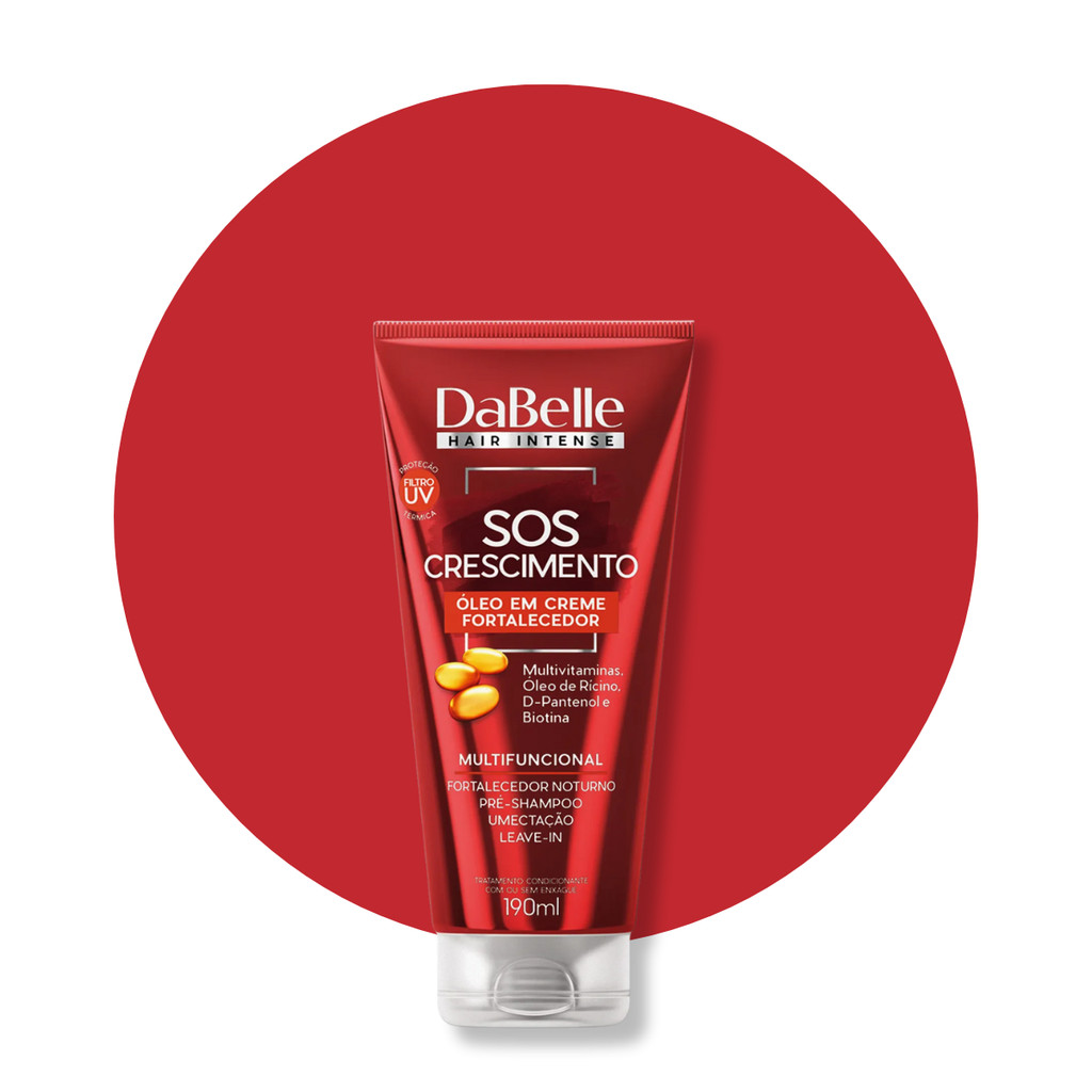 Óleo Creme DaBelle Sos Crescimento Hidratação Cabelos Fortes 190ml em Oferta na Shopee