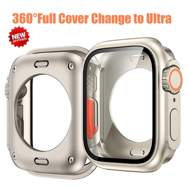 Capa Protetora De Tela De Vidro Temperado 360 Para Apple Watch 46mm 42mm 45mm 44mm 41mm 40mm iWatch Série 11 10 9 8 7 6 